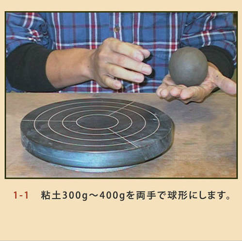筒型ゆのみ (付け高台) 成形工程2