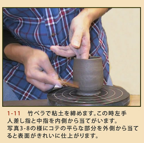 筒型ゆのみ (付け高台) 成形工程12
