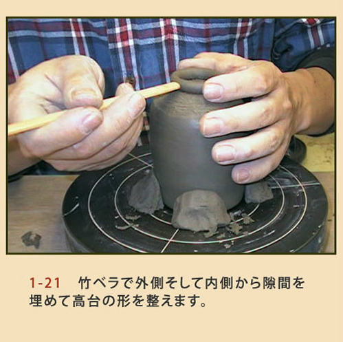 筒型ゆのみ (付け高台) 成形工程22