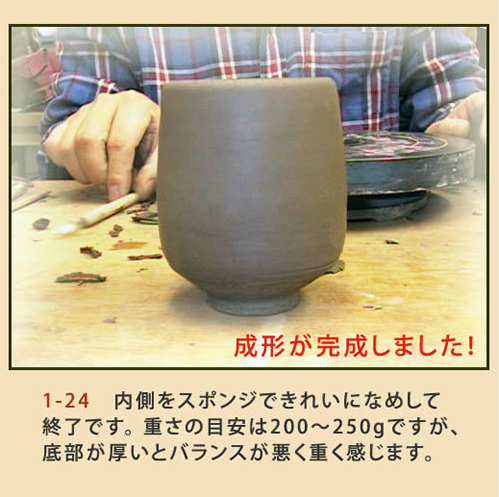筒型ゆのみ (付け高台) 成形工程25