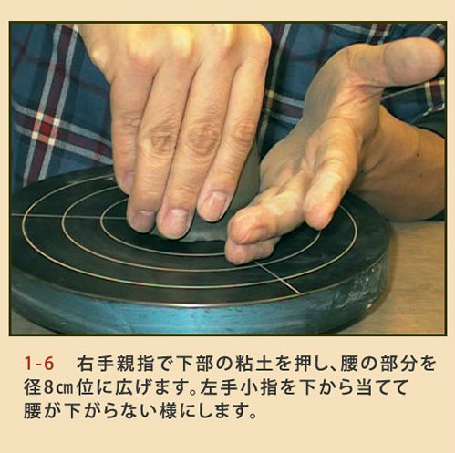 筒型ゆのみ (付け高台) 成形工程7